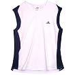 Womens Adidas Team Clima Tank II-White/Navy
