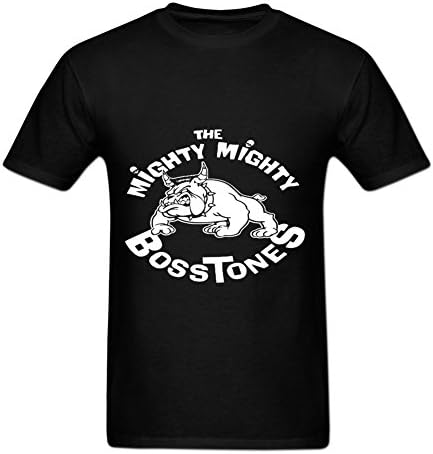 Santadra Men's Graphic Tees The Mighty Mighty Bosstones Printed Logo T-shirts M Black