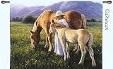 Review Pure Country  / Beautiful Blondes Horse Woven Tapestry Wall Hanging
