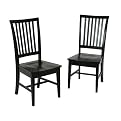 American Simplicity Oslo Side Chair 2-pk. - Black