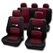 Produkt-Bild: Petex Auto Sitzbezug - Set Carbon,rot f&uuml;r SAB 11tlg.