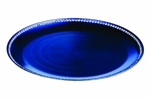Premier Housewares Sottopiatto con diamanti sul bordo, 33 cm, colore: Blu zaffiro Premier Housewares Sottopiatto con diamanti sul bordo, 33 cm, colore: Blu zaffiro