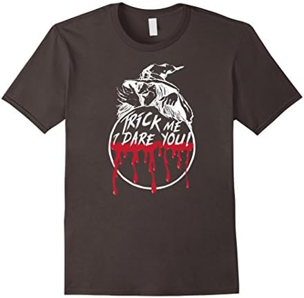 Men's Trick or Dare Witches Halloween T Shirt  Large Asphalt