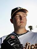 Oakland Athletics Photo Day, PHOENIX, AZ - FEBRUARY 24: Trevor Cahill Photographic Poster Print by Ezra Shaw, 12x16