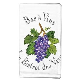 Jill Butler Bar a Vins Towel, 18-Inch x 27.5-Inch by Jill Butler