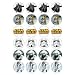 Star Wars Original Design - 24 Edible Wafer Paper Fairy/Cup Cake Toppers