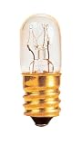 15 Watt T4 Tubular Incandescent Light Bulb / Candelabra Base / 15T4