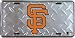 San Francisco Giants Diamond Plate License Plate