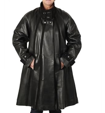 Simons Leather Women's Flared Leather Swing Coat With Suede Inlay at Amazon Women's Coats Shop