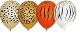 50 Animal Print Balloons - Tiger, Cheetah, Leapord, Zebra