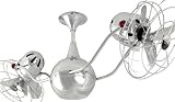 Matthews Fan Co. Ceiling Fans Vent-Bettina Metal Model VB-CR-MTL in Polished Chrome. Indoor fan.