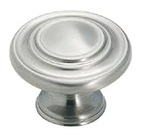 Amerock BP1586-G10 Inspirations 3-Ring 1-3/8-Inch Diameter Knob, Satin Nickel