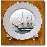 USS Navy Constitution Ship - 8 Inch Porcelain Plate