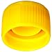 Chemglass CLS-3004-007 Microtube Closure with O-Ring, Yellow (Pack of 1000)