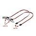 mr!tech | Cable slot 2 ports eSATA (type I) avec 2 cordons interne SATA (type L) de 30cm | pour 2x disque dur SATA externe