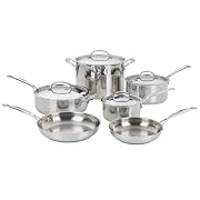 Cuisinart Chef's Classic Stainless-Steel 10-Piece Cookware Set