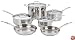 Cuisinart Chef's Classic Stainless-Steel 10-Piece Cookware Set