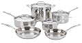 Cuisinart Chef's Classic Stainless-Steel 10-Piece Cookware Set