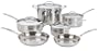 Cuisinart Chef's Classic Stainless-Steel 10-Piece Cookware Set