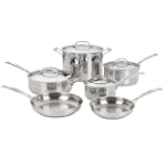 SAVE $285.05 - Cuisinart Chef's Classic Stainless-Steel 10-Piece Cookware Set $114.95