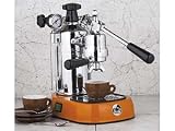 La Pavoni Professional PO-16 Espresso Machine with Orange Base