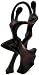 Abstract Ballroom Dancing Couple Statue Dancers Cherry