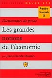Revue Presses Universitaires de France (PUF)  / Dictionn. poche grandes notions econ