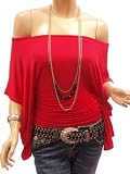 Patty Women Cute On/Off Shoulder Wide Sleeve Tops