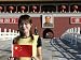 Chinese Woman with Flag, the Heavenly Gate to the Forbidden City, Tiananmen Square, B...