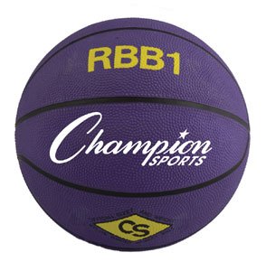Champion Sports Rubber Basketball - Purple