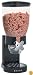 Zevro Single Dry Food Dispenser, Black/Chrome