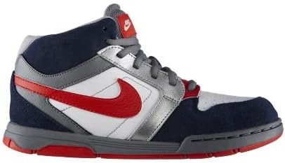 Kid's Nike Mogan Mid 3 JR 511243 461 Mid Night Navy Red White Skateboarding Shoe