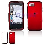Dark Red Rubber Feel Snap-On Cover Hard Case Cell Phone Protector for Samsung Eternity A867