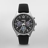 Buy Fossil Flight Silicone Watch - Black at amazon.com