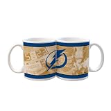 NHL Tampa Bay Lightning 11-Ounce White Nostalgic Mug (2 Pack)