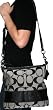 COACH F13674 Signature Stripe Convertible Shoulder Bag Purse Authentic W/ Tags $268 MSRP