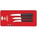 Mundial SC0500-3 Paring Knife Collection, Set of 3, Black