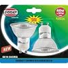 10 x GU10 Dimmable 50 watt equivalent energy saving halogen "Eco" bulbs by Eveready.