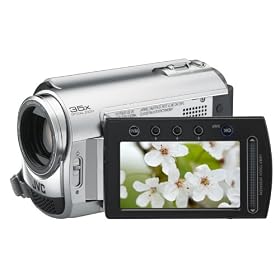 JVC GZ-MG330H Slim HDD/microSD Hybrid Camcorder With Konica Minolta Lens (35x Optical Zoom)