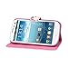Sankuwen Samsung Case, Flip Leather Wallet Case for Samsung Galaxy S3 I9300