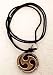 

Stainless Tribal Blade Medallion Pendant Cord Necklace