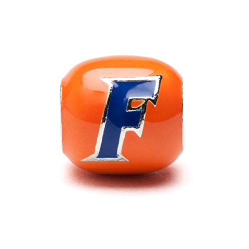 Orange and Blue Florida Gators Block Charm - Stainless Steel