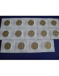 Toy: 2007 - 2010 P First 14 Presidential Golden Uncirculated Dollar Coins Set From Philadelphia Mint