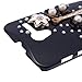 Mavis's Diary for Motorala Moto X Phone 3D Handmade Crystal Flower Eeffel Tower Pearl Bling Diamond Design Hard Cover Case with Soft Clean Cloth - Black