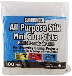 Bulk Buy: FPC All Purpose Stik Mini Glue Sticks .28"x4" 100/pkg DT-100 (5-Pack)