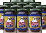 Low Carb Barbeque Sauce 12-pack by Smokin' Joe Jones No Sugar Added 12-Pack of 18oz. net weight glass jars. Save a lot over the single jar price. Diabetic BBQ sauce for sugar intolerent diets. Sweetened with Sucrolose, no brown sugar means this sauce won't burn on the grill. Use as marinade for all meats, fish, poultry & veggies. No preservatives,less than1g saugar, gluten free, 0 fats, 0 cholesterol, No MSG