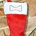 GiftsForYouNow Dog Bone Personalized Christmas Stocking, Embroidered