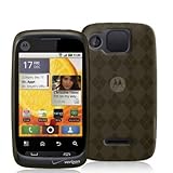 Smoke TPU Candy Rubber Flexi Skin Case Cover for Motorola Citrus WX445 Phon ....