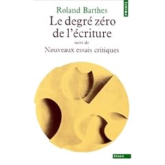 Le degr� z�ro de l'�criture