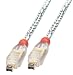 LINDY Premium FireWire Cable 4 Pin Male to 4 Pin Male (Transparent), 7.5m